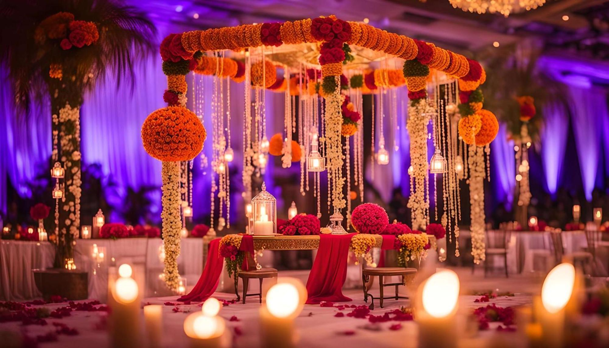 Radisson Blu Hotel אמריצר מראה חיצוני תמונה A mandap decorated with flowers